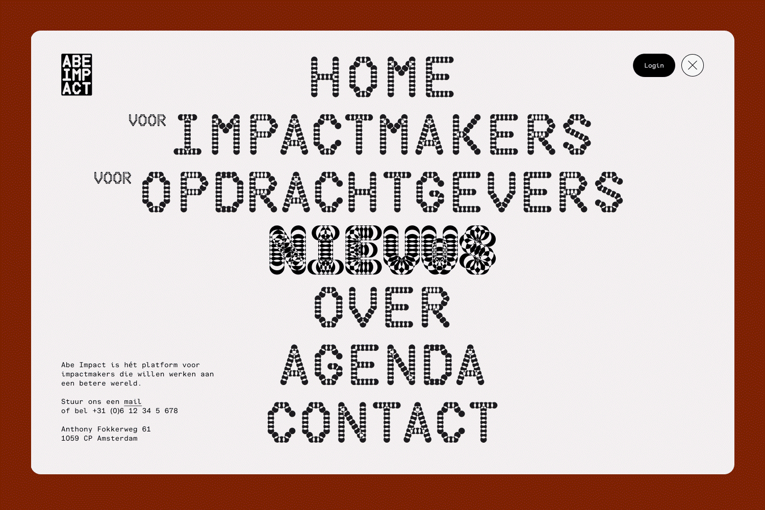 Studio Roos Haasjes Abe Impact branding 